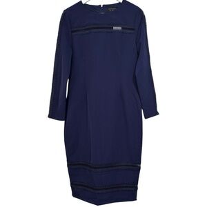 Paper Dolls Navy Blue Sheath Dress Size 10 Women’s NWT